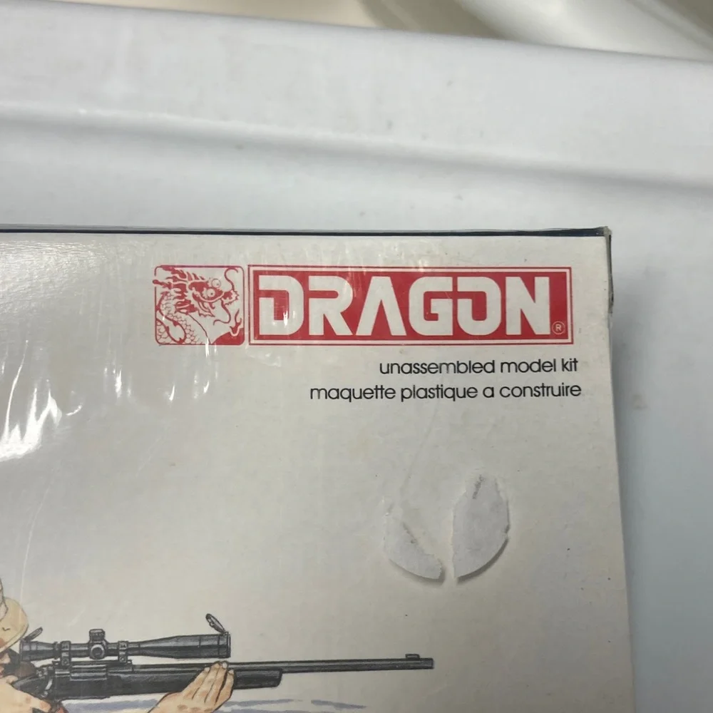 Dragon 1/35 model figure kit, new sealed, U.S. Sniper Team, unbuilt, 4 figs
